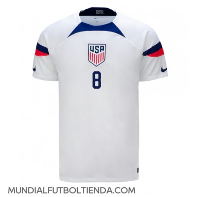 Camiseta Estados Unidos Weston McKennie #8 Primera Equipación Replica Mundial 2022 mangas cortas